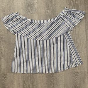 Off-Shoulder Striped Top